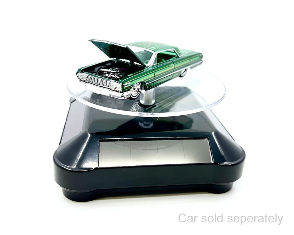 Presentoir solaire rotatif 360 degres 3.5 po base noire - 002-BK