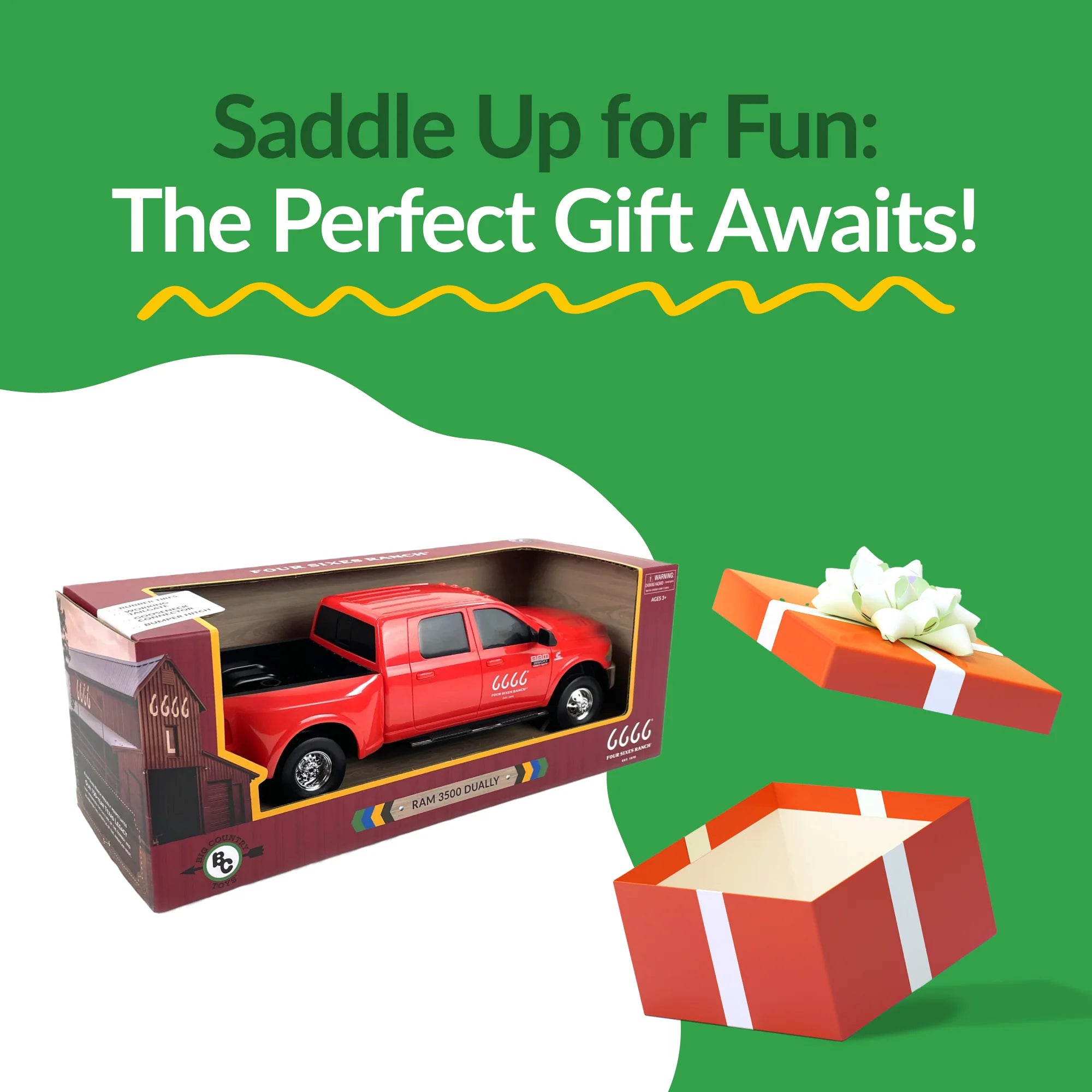 Four Sixes Ranch Ram 3500 Mega Cab Dually (1:20 Plastique)