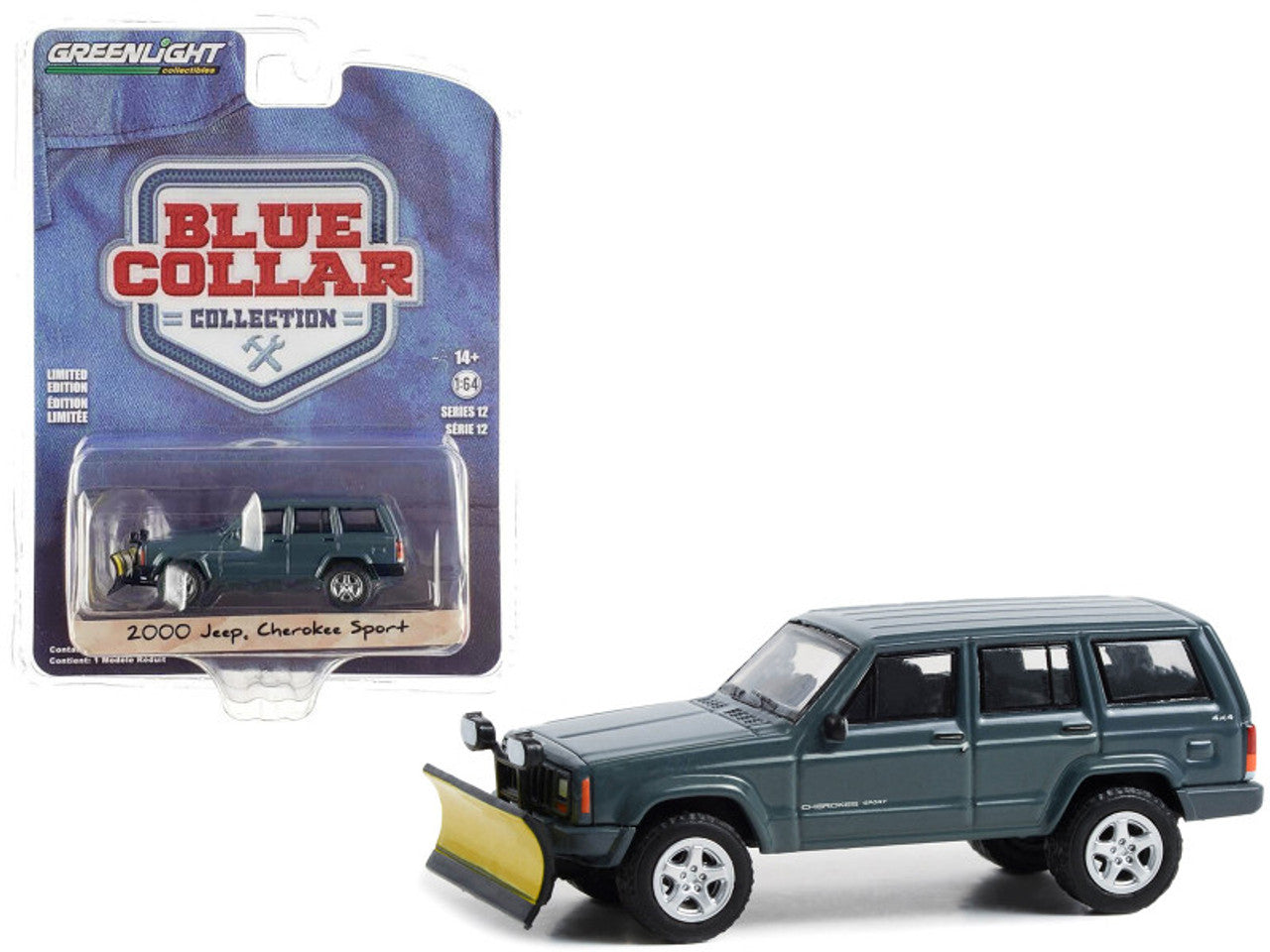2000 Jeep Cherokee Sport with Snow Plow Dark Blue