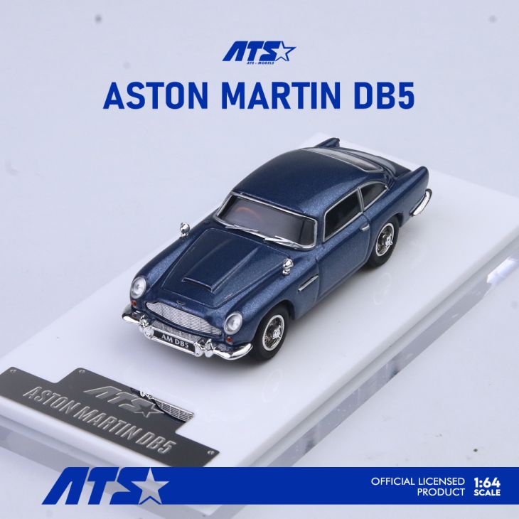 Aston Martin DB5 bleu métallisé 1:64 – ATS ATS881204