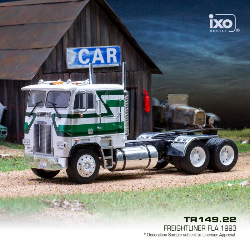 IXO MODEL 1:43- FLA Freightliner Tractor Truck 1993 White/Green
