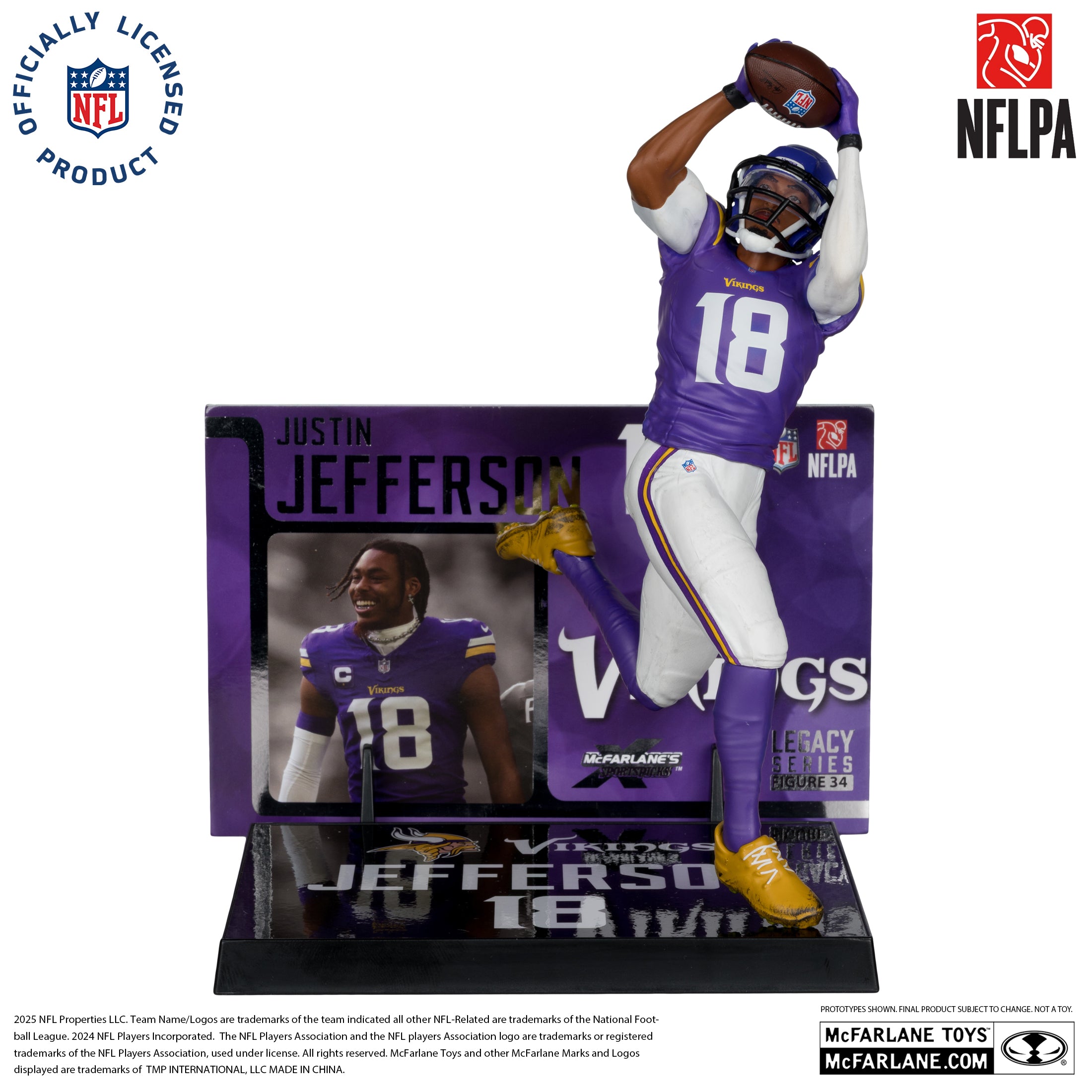 Justin Jefferson (Minnesota Vikings) NFL 7in Posed Figure McFarlane’s SportsPicks