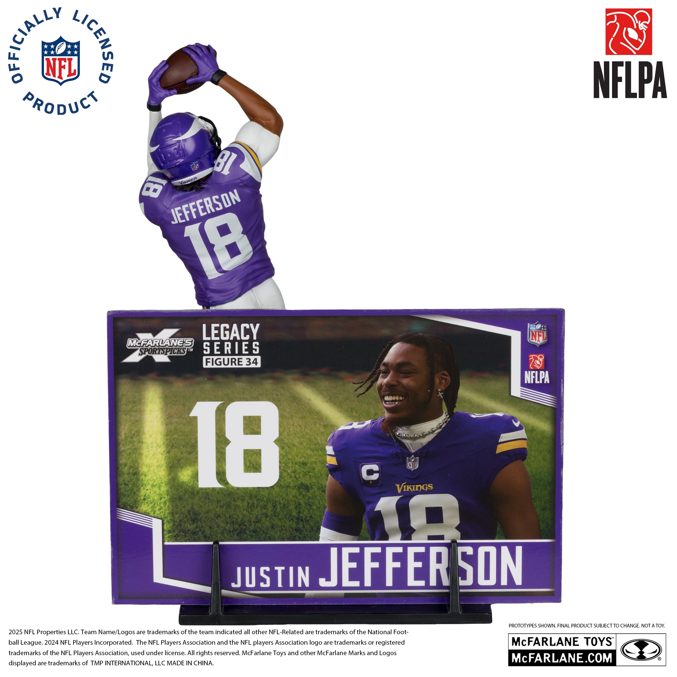 Justin Jefferson (Minnesota Vikings) NFL 7in Posed Figure McFarlane’s SportsPicks
