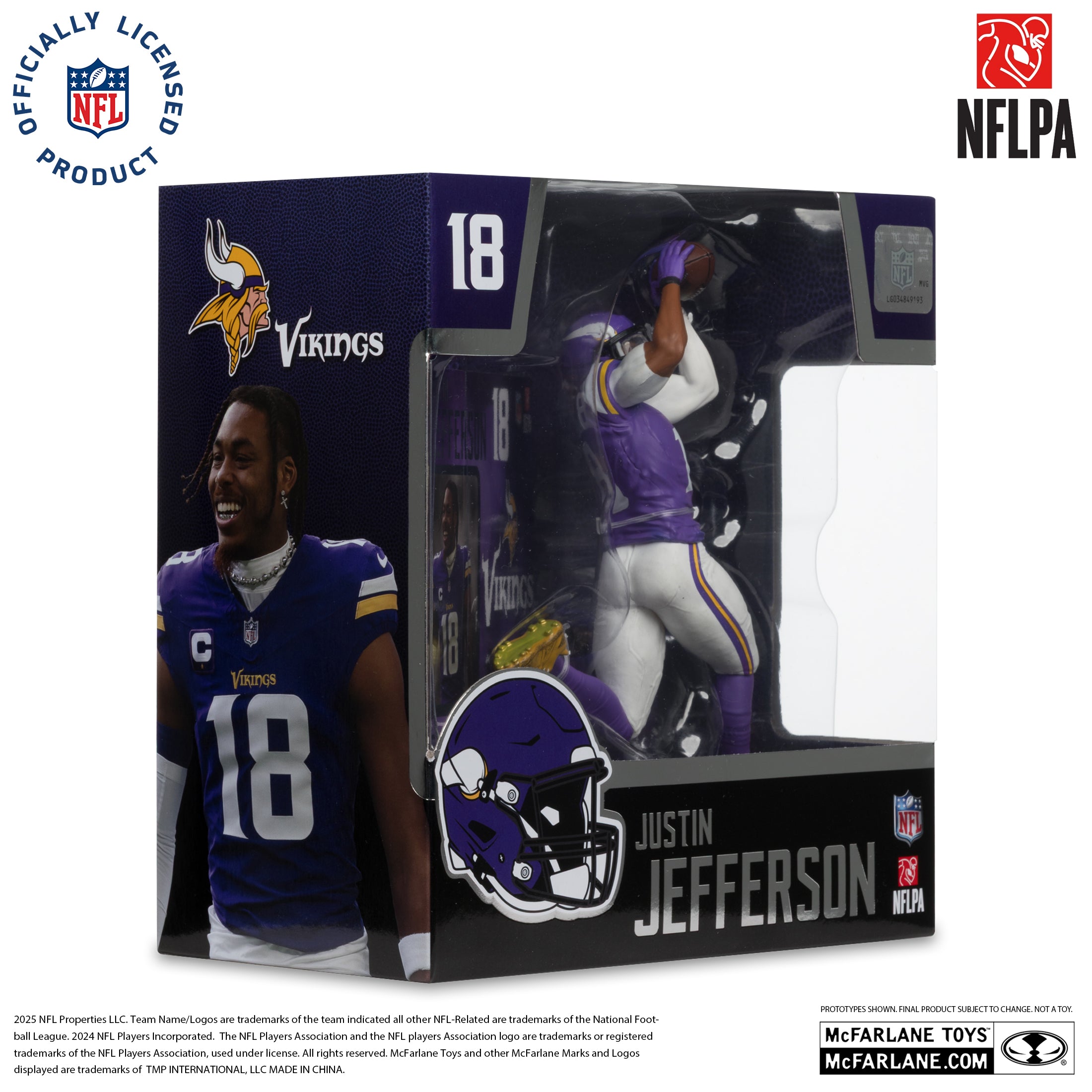 Justin Jefferson (Minnesota Vikings) NFL 7in Posed Figure McFarlane’s SportsPicks