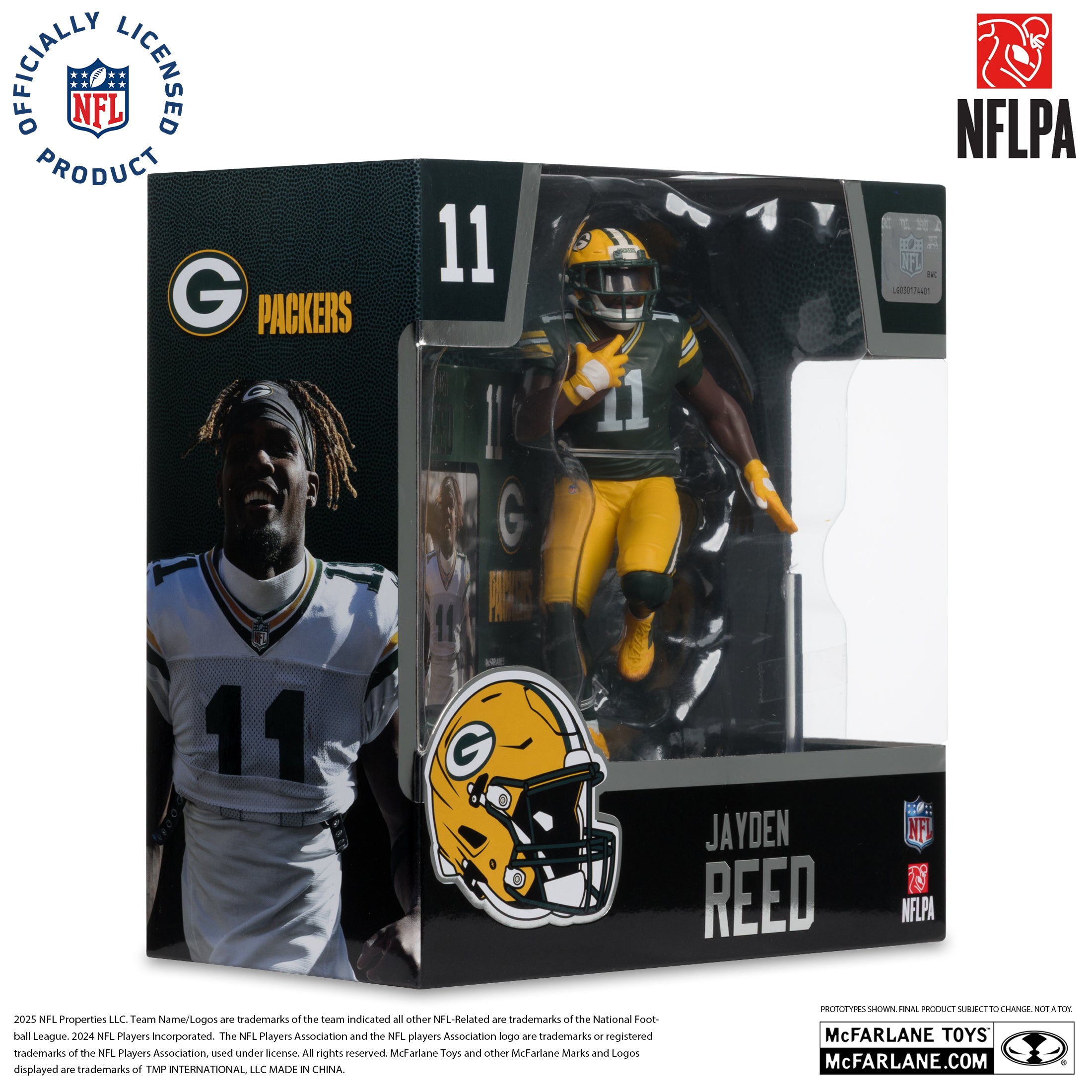 Jayden Reed (Green Bay Packers) NFL 7in Posed Figure McFarlane’s SportsPicks