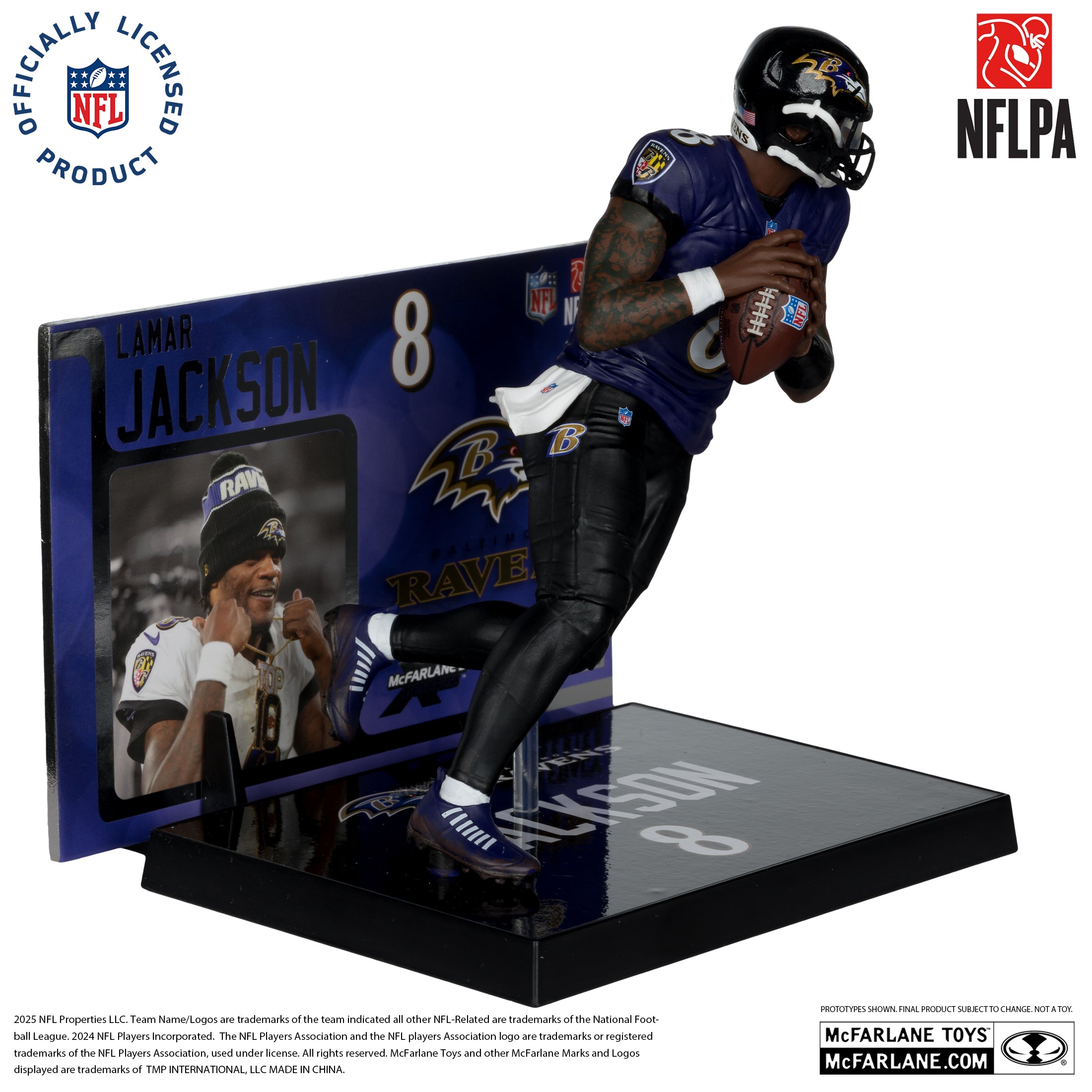 Lamar Jackson (Baltimore Ravens) (Alternate Jersey) NFL 7in Posed Figure McFarlane’s SportsPicks