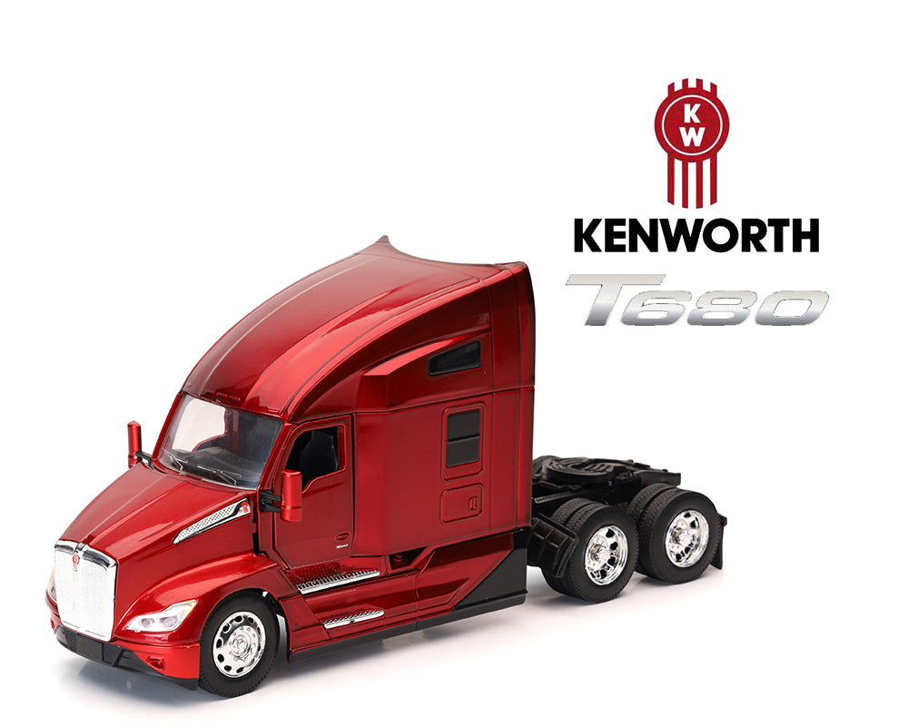 Kenworth T680 Open Hood – Red