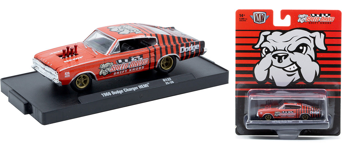 1966 Dodge Charger HEMI in Orange with Black Stripes (11228-132-C)