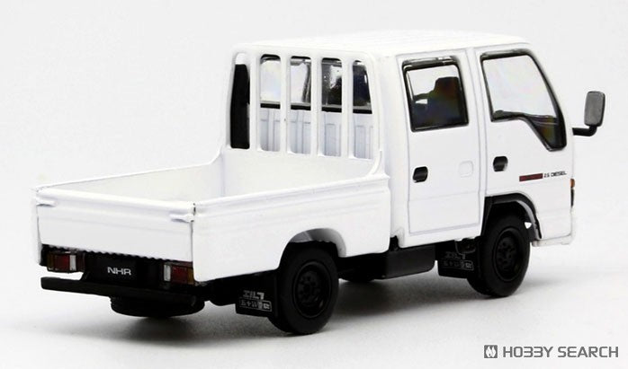 Model 1 1/64-Isuzu NHR 1987 White LHD with Canvas T66643