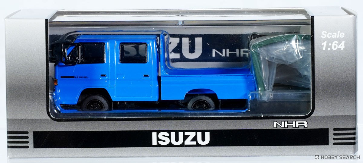 Model 1 1/64-Isuzu NHR 1987 Blue LHD with Canvas T66642