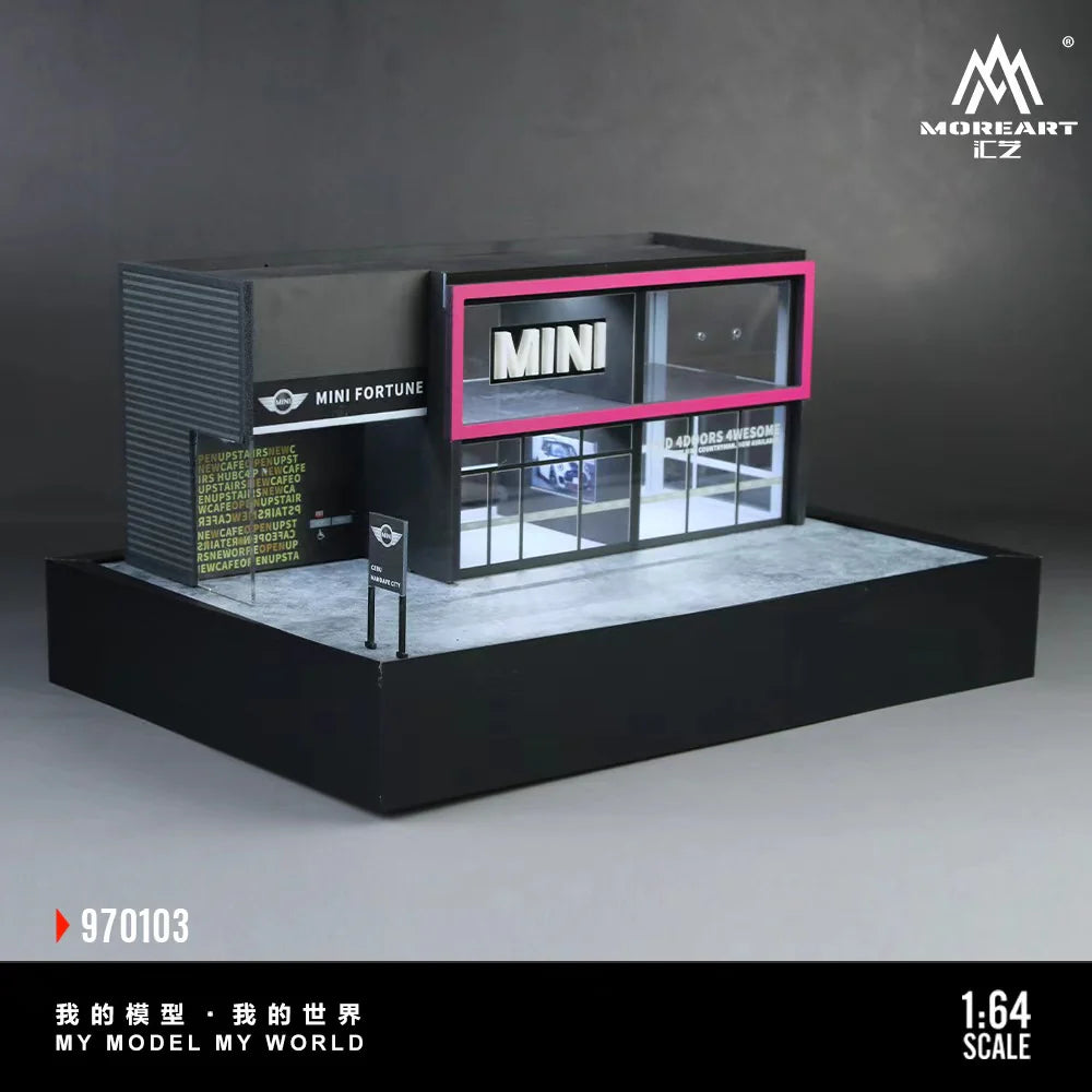 MoreArt Diorama 1:64- MINI CAR SHOWROOM MO970103