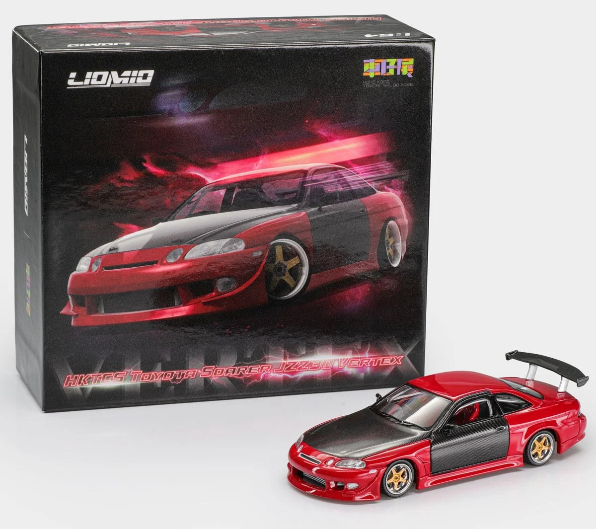 LIOMIO 1:64 Toyota Soarer JZZ30 Vertex – Exclusivité HK Toycar Salon 2026 – LI64-TSV-HKTCS
