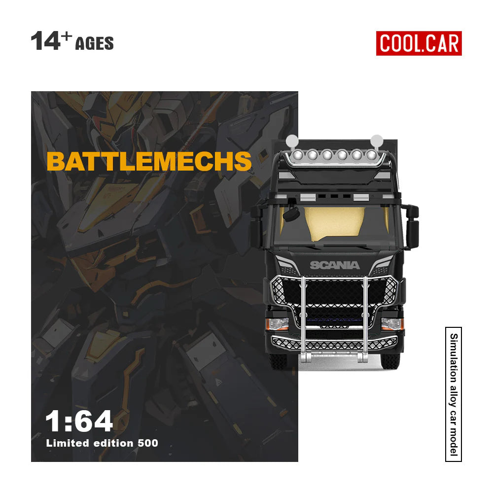 CoolCar 1/64 - Scania Container Truck- Unicorn Mecha Livery CC644022