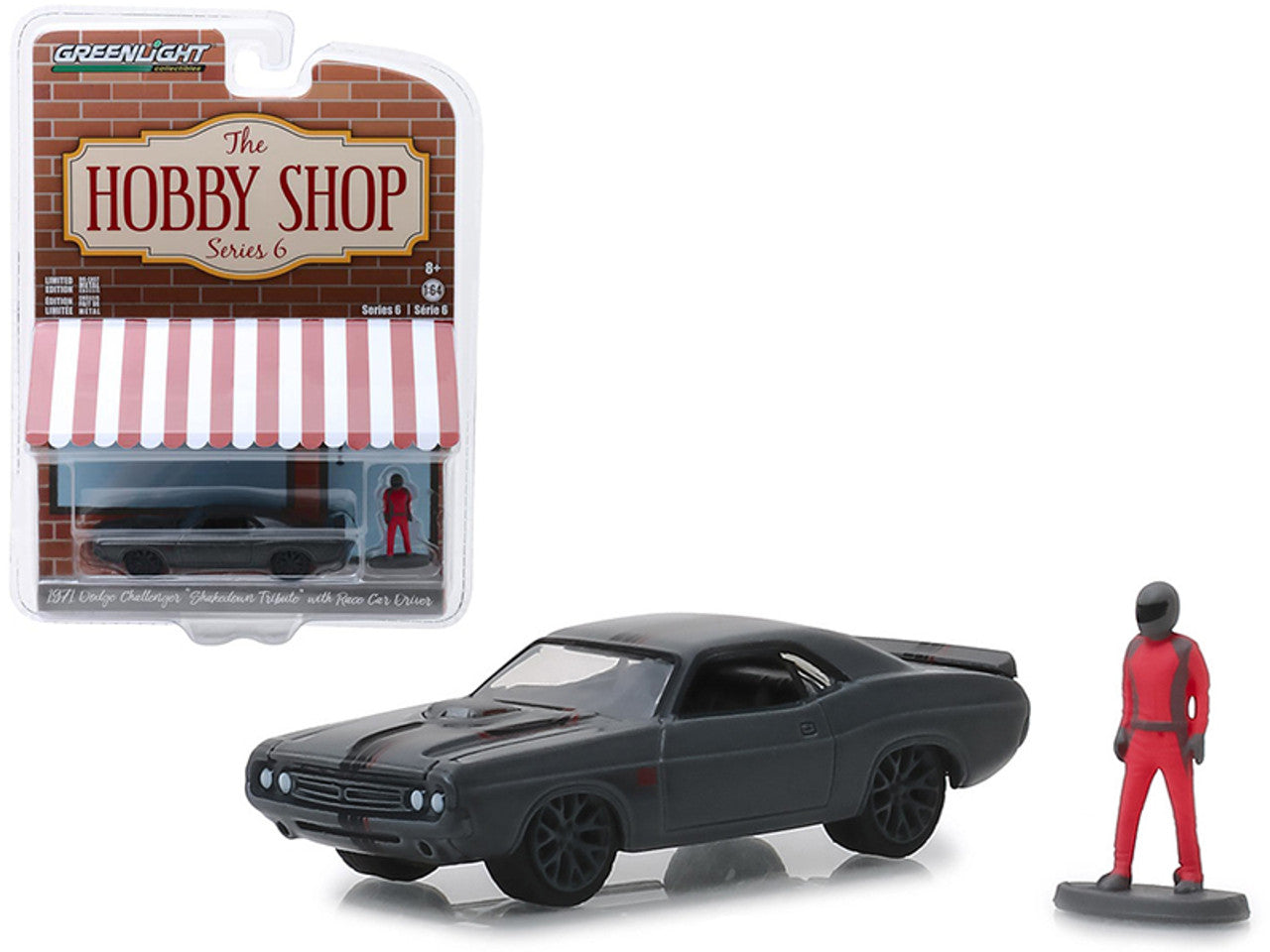 1971 Dodge Challenger "Shakedown Tribute" (SEMA Concept) with Race Car Driver Figure, The Hobby Shop Series 6