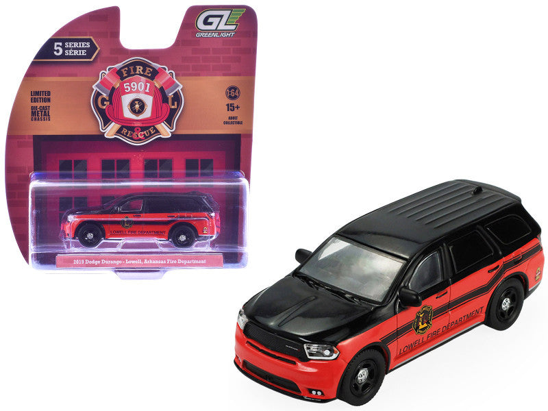 2019 Dodge Durango Lowell Arkansas Fire Department red and black with black stripes GL67070 C