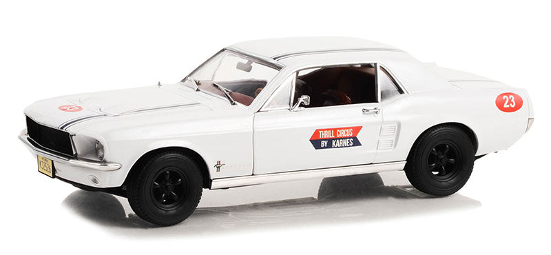 Greenlight 1:18 1967 Ford Mustang Coupé #23 – Thrill Circus Di Karnes – Modello Diecast, Nuovo
