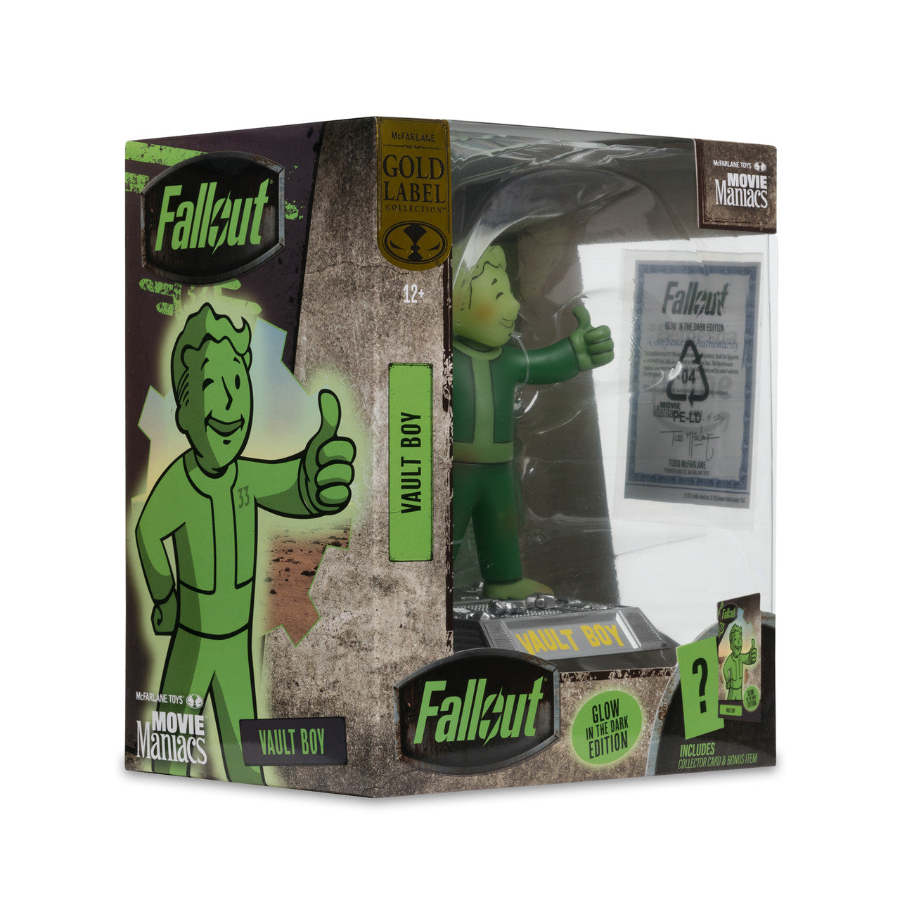 Vault Boy (Fallout) Glow in The Dark Edition Gold Label 5"-McFarlane Toys