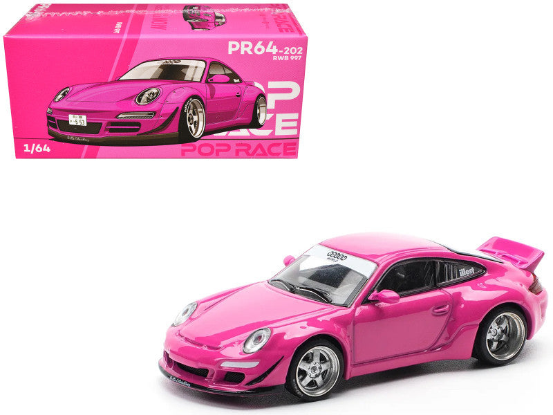 Pop Race 1/64-Porsche 911 997 RWB (Pink) PR640202 (1 per client)