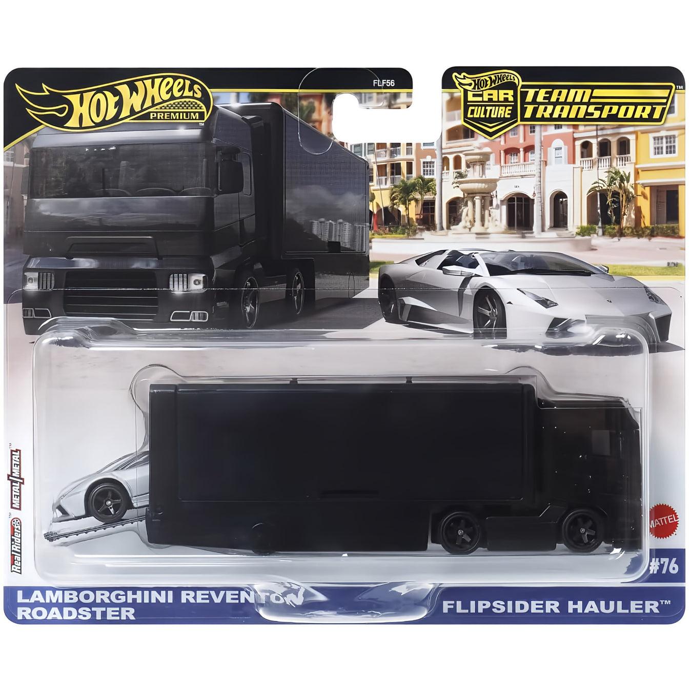 Hot Wheels Team Transport- Lamborghini Reventon + Flipsider Hauler (JBM31)