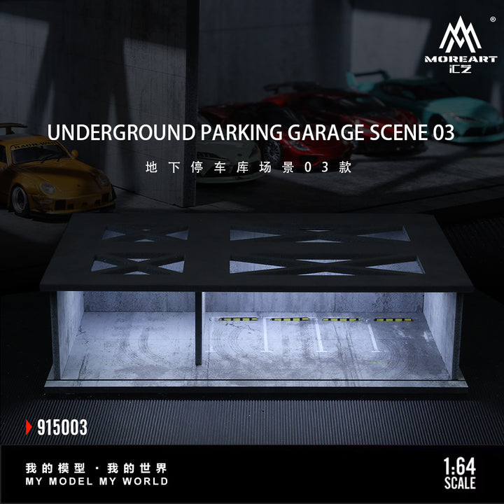 MoreArt Diorama 1:64-Undergroud Parking Garage Scene 03 MO915003