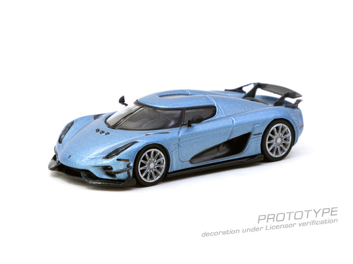 (PRE-ORDER 2025) Tarmac Works 1:64, Koenigsegg Regera Light Blue Metallic
