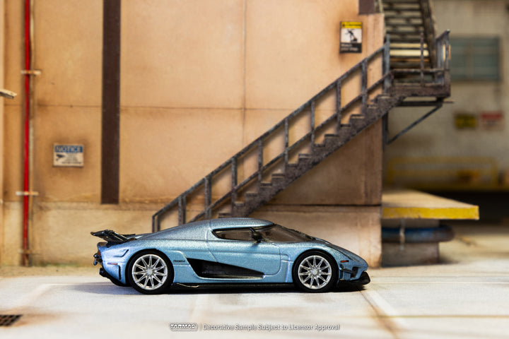 (PRE-ORDER 2025) Tarmac Works 1:64, Koenigsegg Regera Light Blue Metallic