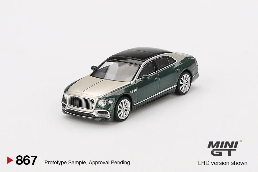 Mini GT- Bentley Flying Spur White Sand Verdant MGT00867