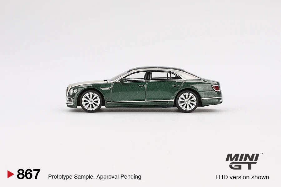 Mini GT- Bentley Flying Spur White Sand Verdant MGT00867