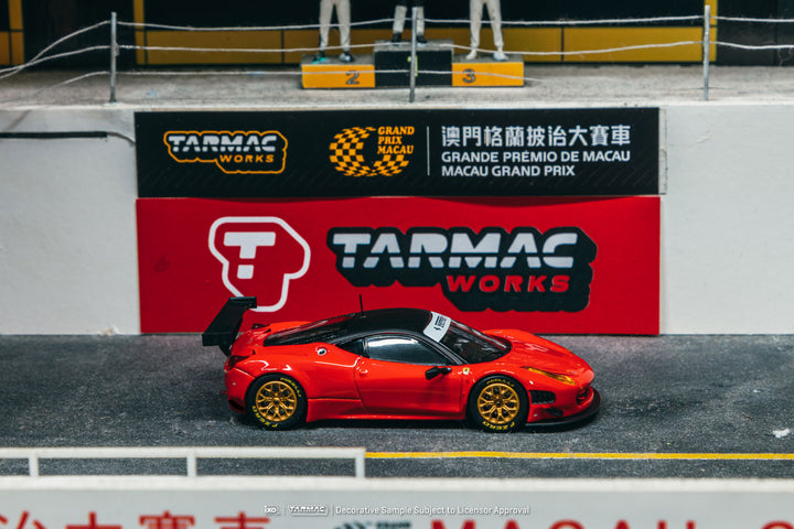 (PRE-ORDER 2025) Tarmac Works 1:64, Ferrari 458 Italia GT3 Red Road64