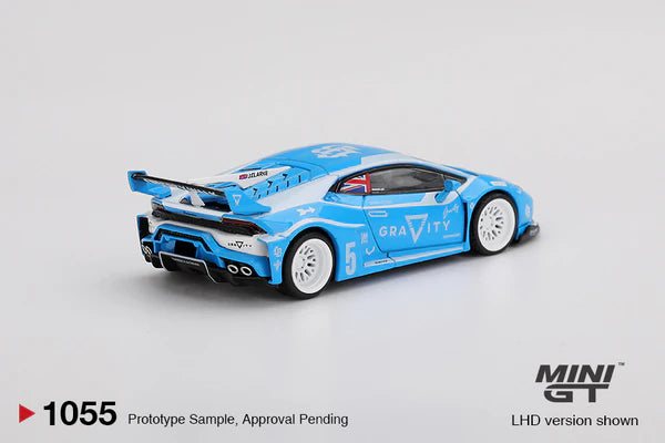(PRE-ORDER 2025) Mini GT- LB★WORKS Lamborghini Huracán GT GRAVITY – Blue MGT01055