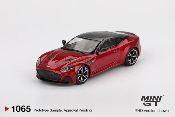 (PRE-ORDER 2025) Mini GT- Aston Martin DBS – Hyper Red MGT01065