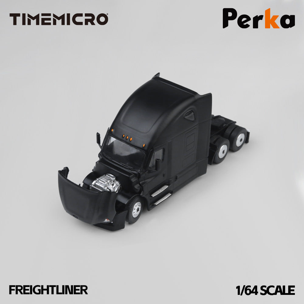Time Micro & Perka 1/64 - Freightliner Container Truck- Black Knight TM800113