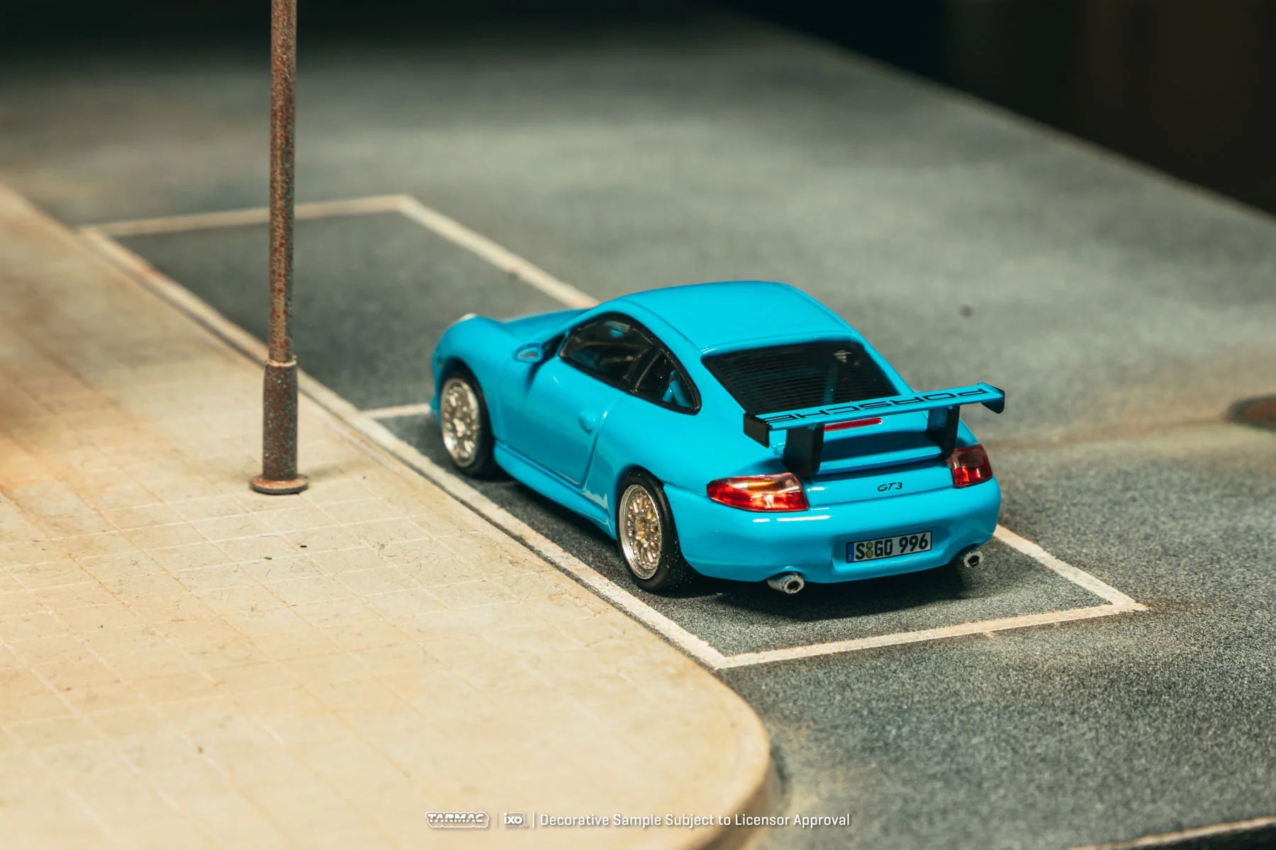TARMAC WORKS GLOBAL64 1/64-Porsche 911 GT3 (type 996) Light Blue T64G-069-BL