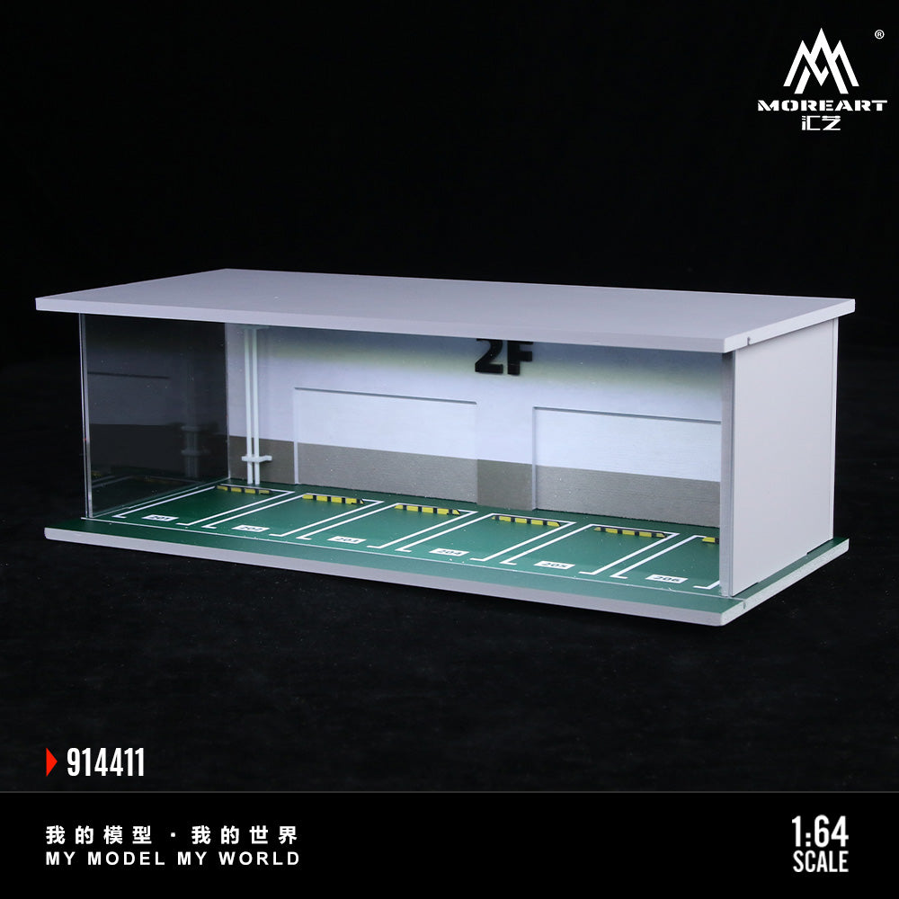 MoreArt Diorama 1:64- 2F Parking Lot-Lighted Scene Diorama MO914411