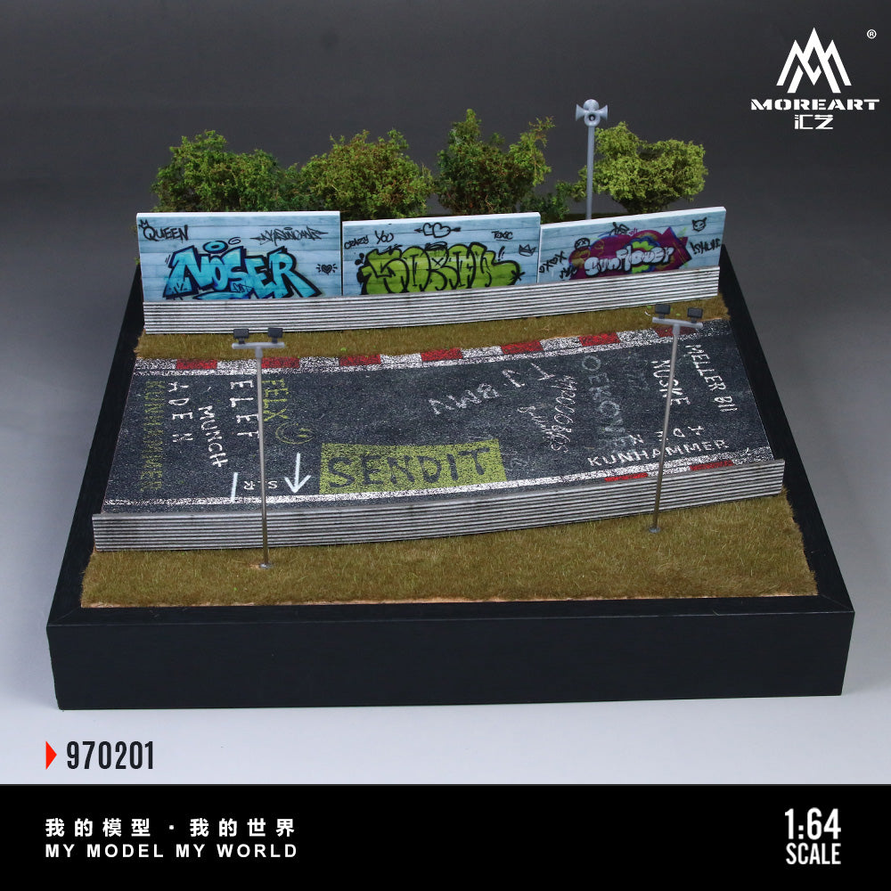 MoreArt Diorama 1:64-NURBURGRING CIRCUIT O2 MODEL MO970201