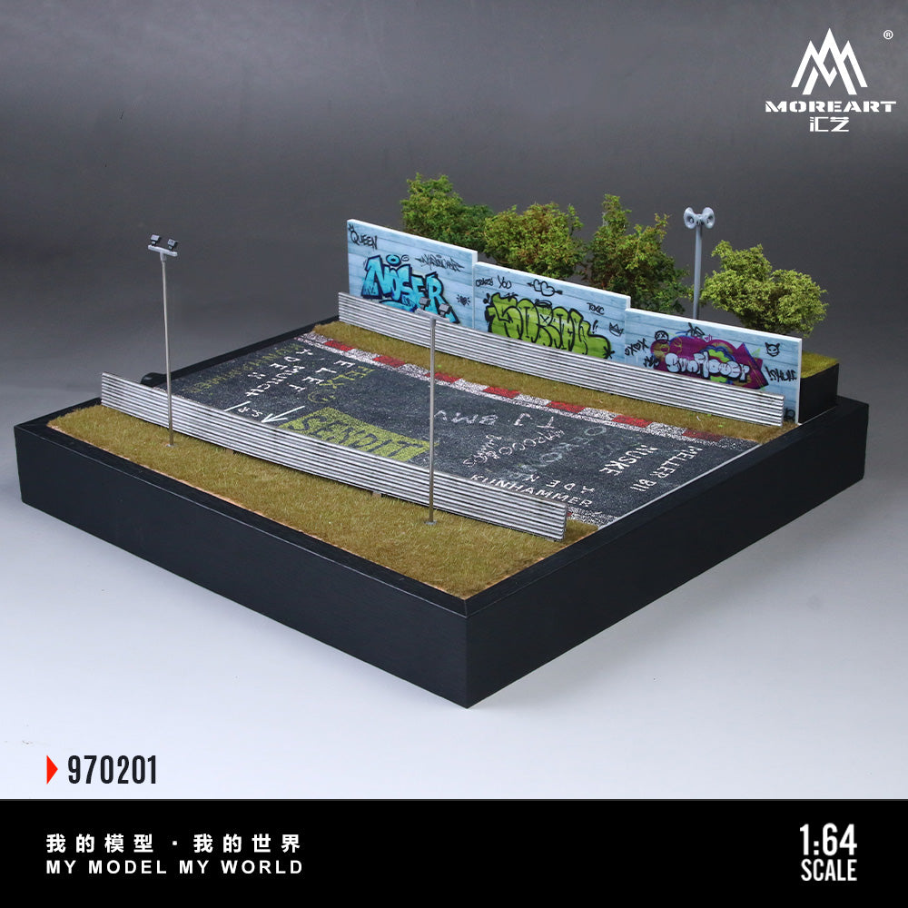 MoreArt Diorama 1:64-NURBURGRING CIRCUIT O2 MODEL MO970201
