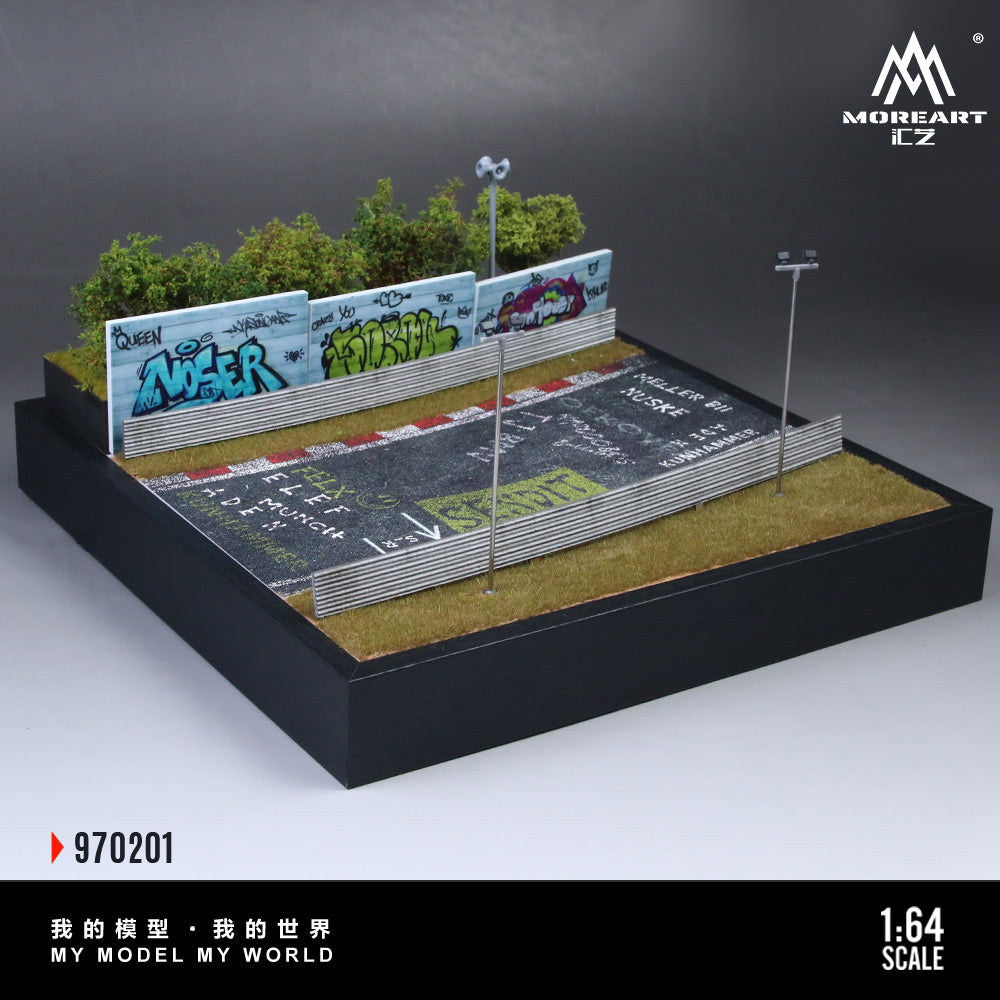 MoreArt Diorama 1:64-NURBURGRING CIRCUIT O2 MODEL MO970201