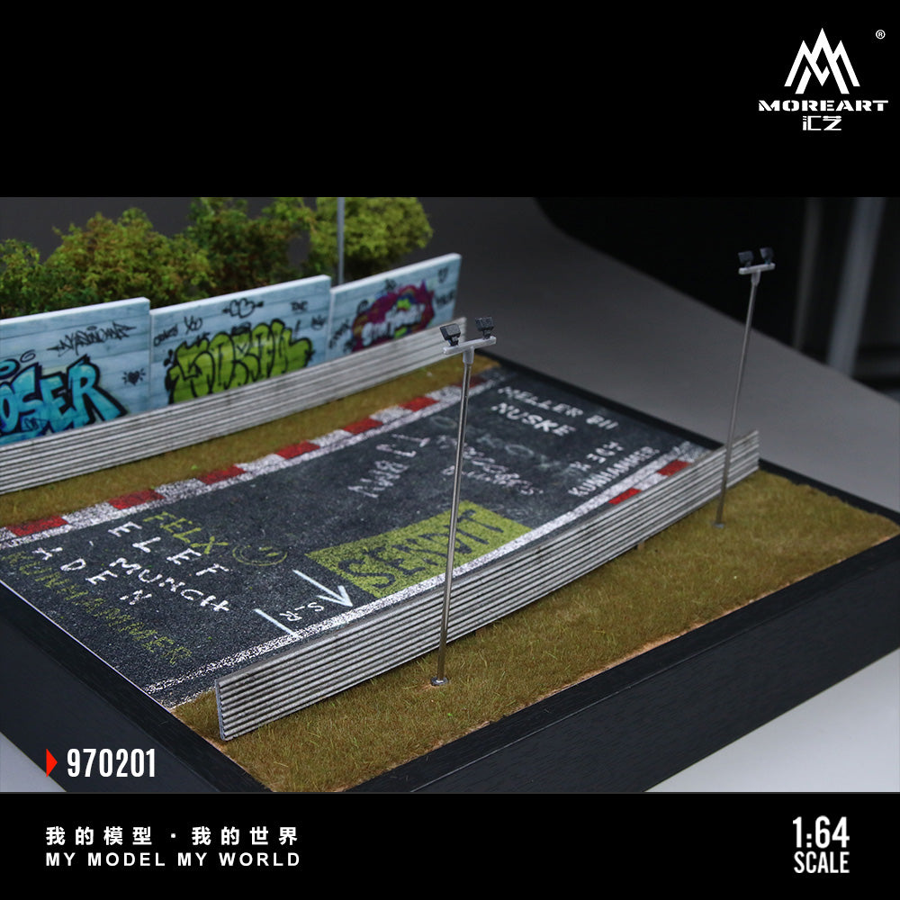 MoreArt Diorama 1:64-NURBURGRING CIRCUIT O2 MODEL MO970201