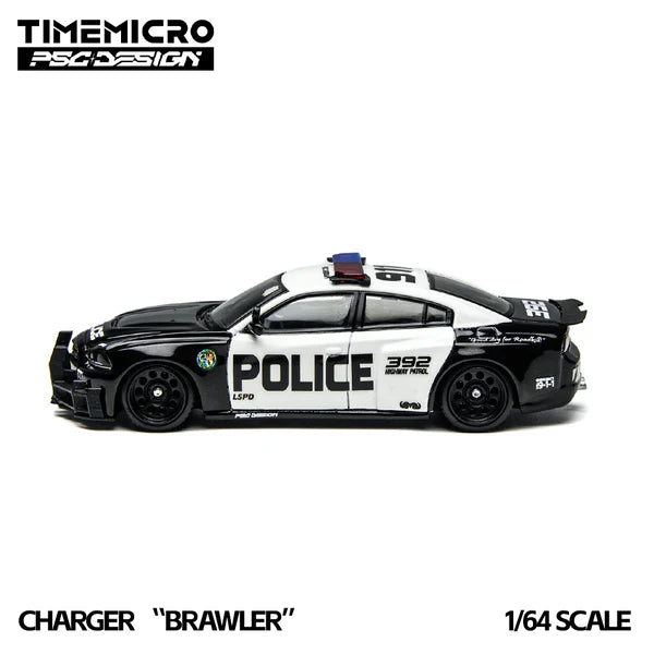 Time Micro x PSC DESIGN 1:64 Charger "Brawler" LSPD TM648201