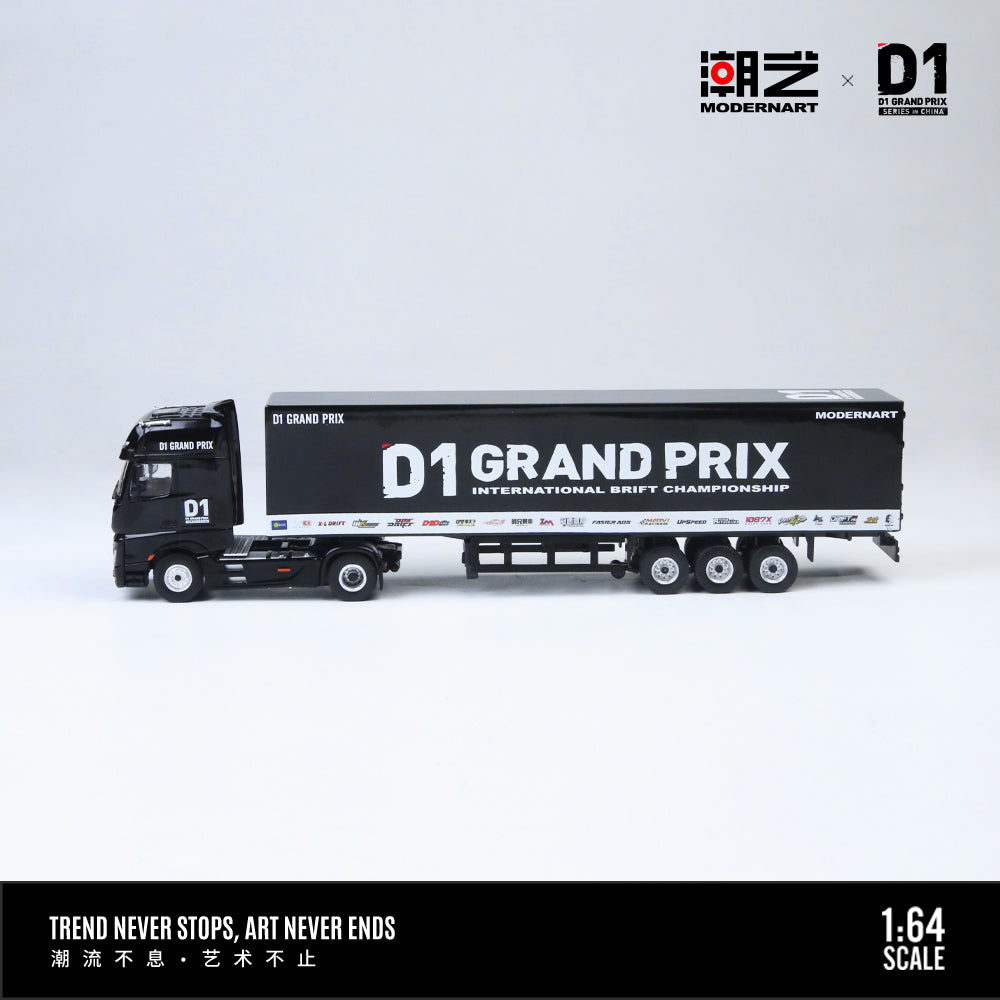 ModernArt 1/64 - Mercedes Benz Actros Container Truck- D1 Grand Prix MD646737