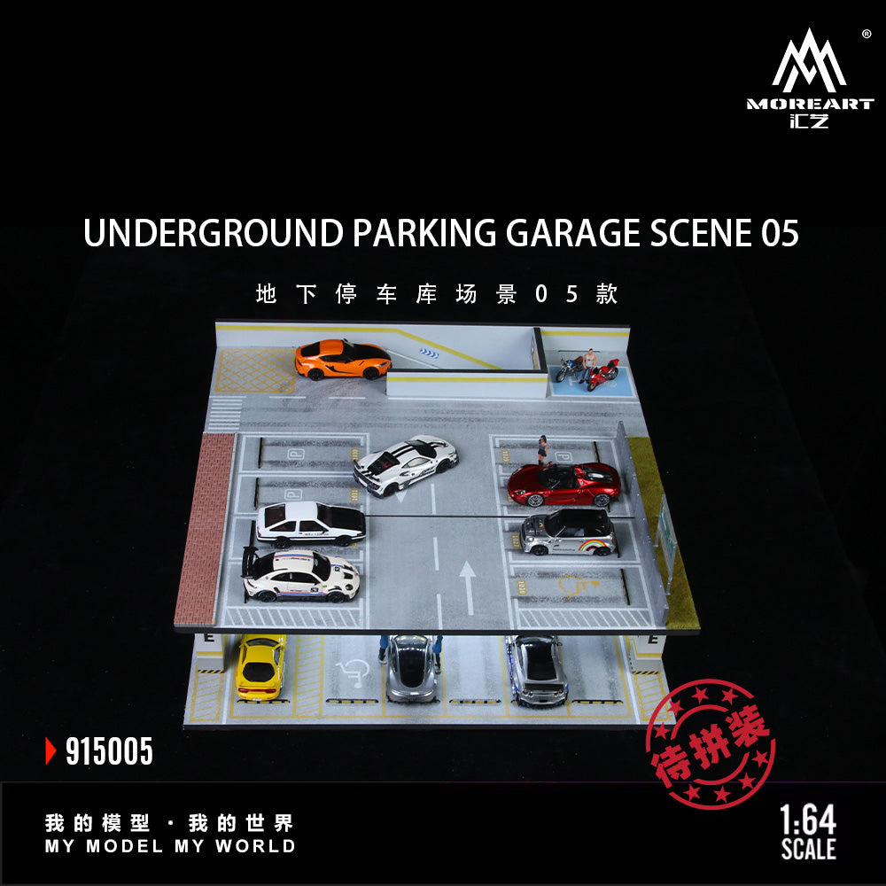 MoreArt Diorama 1:64- UNDERGROUND PARKING GARAGE SCENE 05 MO915005
