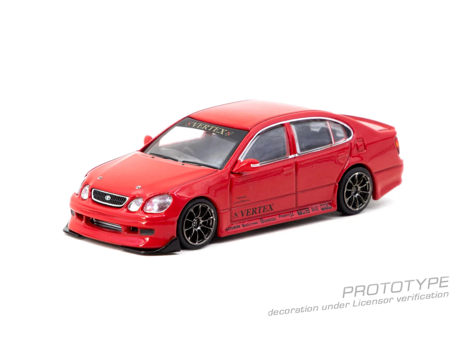 VERTEX Toyota Aristo JZS161 Red 1:64 with Trading Cards – Tarmac Works Global64 T64G-081-RE