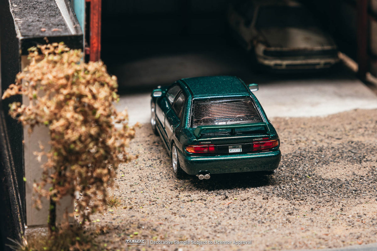 Tarmac Works Global64 1:64 Mitsubishi Lancer GSR Evolution – Green Metallic – T64G-048-GR