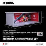 Stationnement Mecha Rouge Lumineux 1:64 – M·COOL MC914931