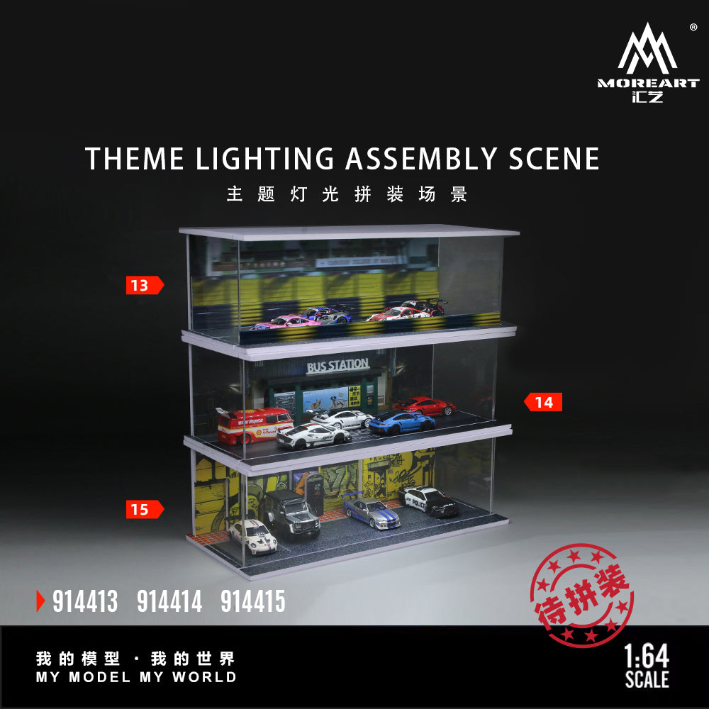 Graffiti de Rue avec Éclairage 1:64 – MoreArt MO914415