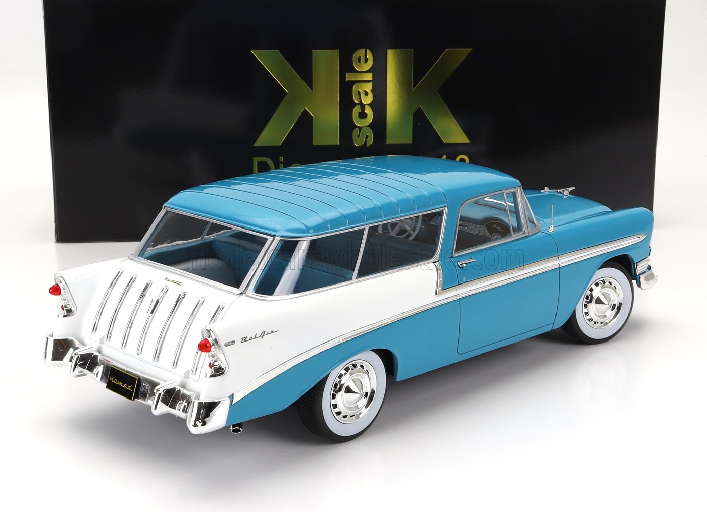 CHEVROLET -1956 BEL AIR NOMAD SW STATION WAGON CUSTOM (TURQUOISE WHITE)
