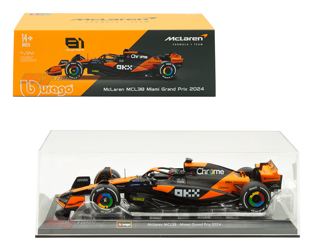 1:24 McLaren Formula 1 Team MCL38 Miami Grand Prix 2024