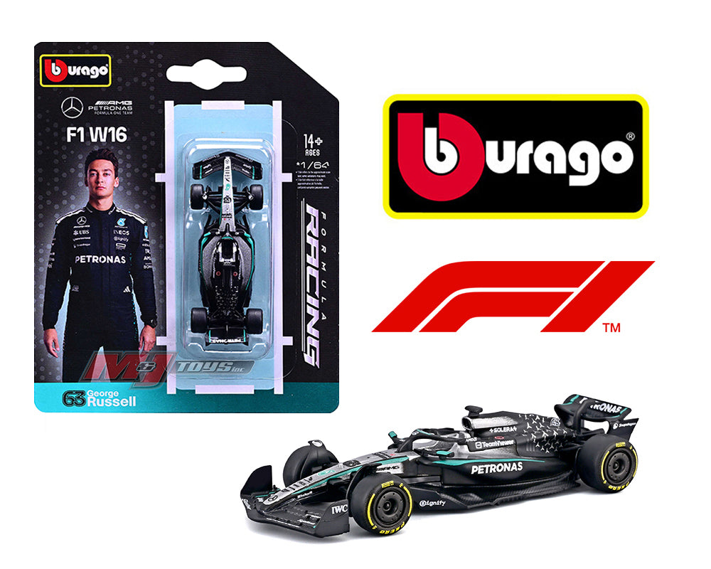 BBurago 1:64-F1 2025 Mercedes AMG F1 W16