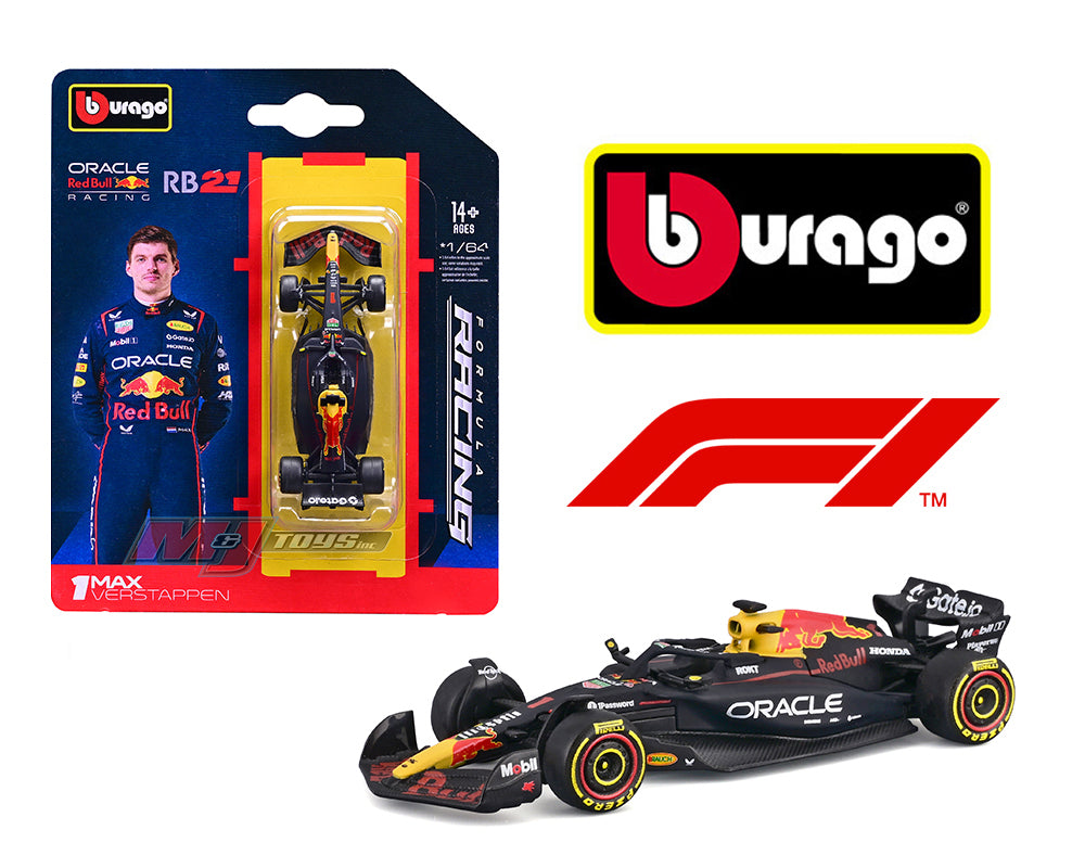BBurago 1:64-F1 2025 Oracle Red Bull Racing RB21 #1 Max Verstappen