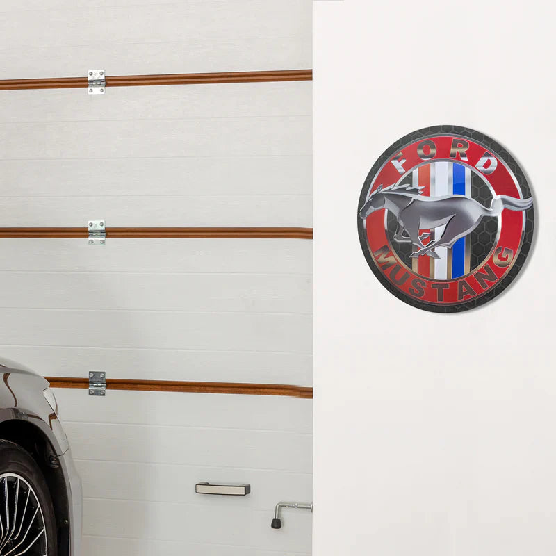 Enseigne "bouton" Ford Mustang 15"